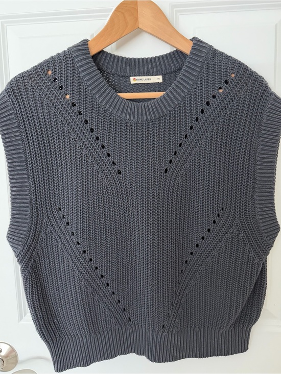 Marine Layer Tops - Marine Layer Knit Sleeveless Sweater Vest